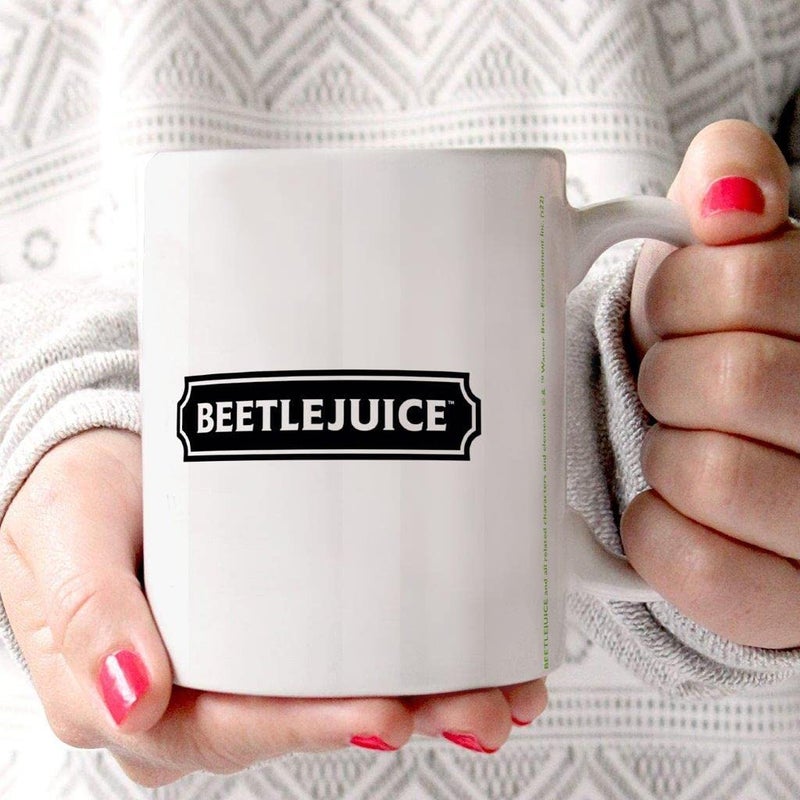 تريند سيترز Trend Setters Beetlejuice - غريب وغير عادي - كوب قهوة أو شاي سيراميك سعة 11 أونصة - بضائع مرخصة رسميًا - مثالي للإهداء أو التجميع - Image 2